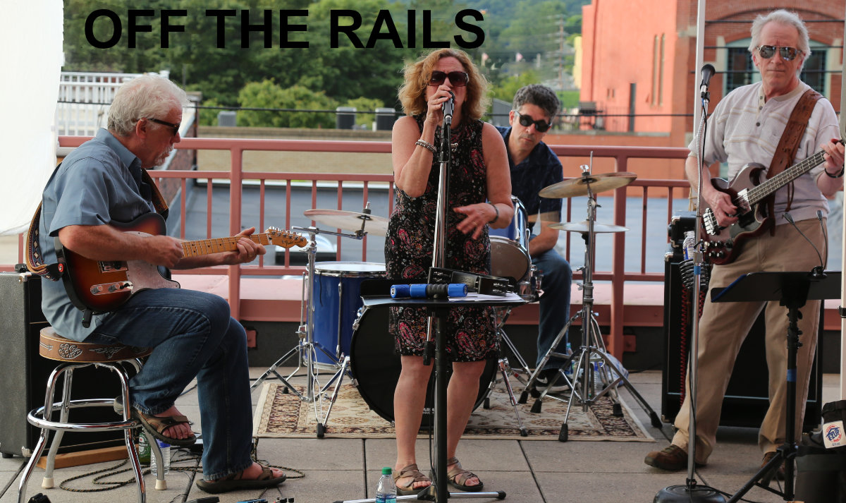 Band playing music on patio