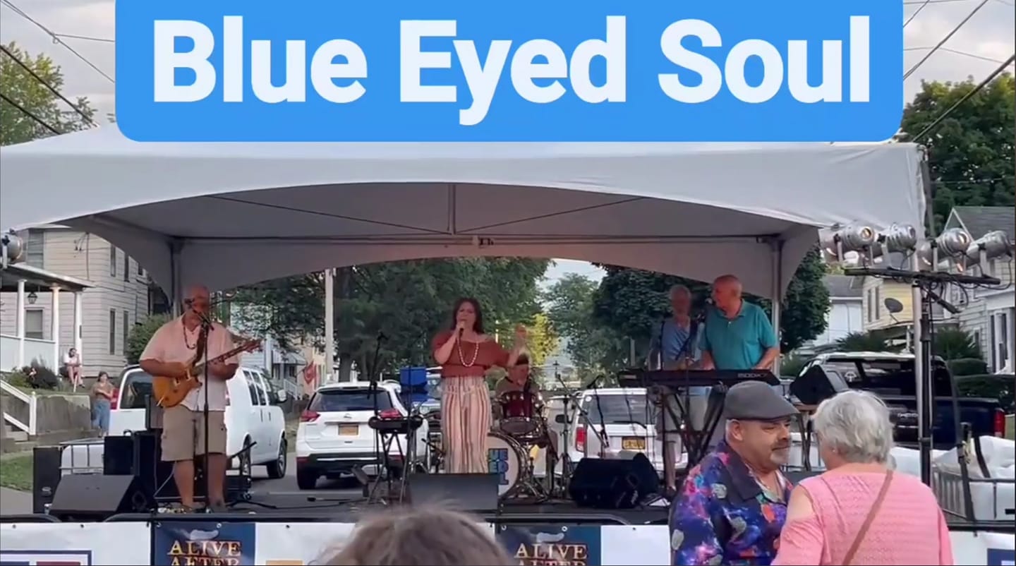 BlueEyedSoul Blue Eyed Soul playing live music.