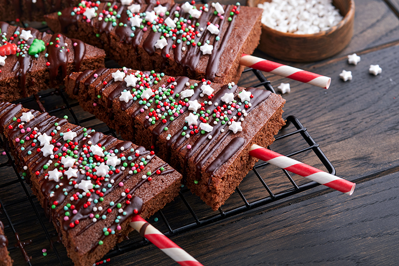 Bramble Berry Brownie Christmas Trees